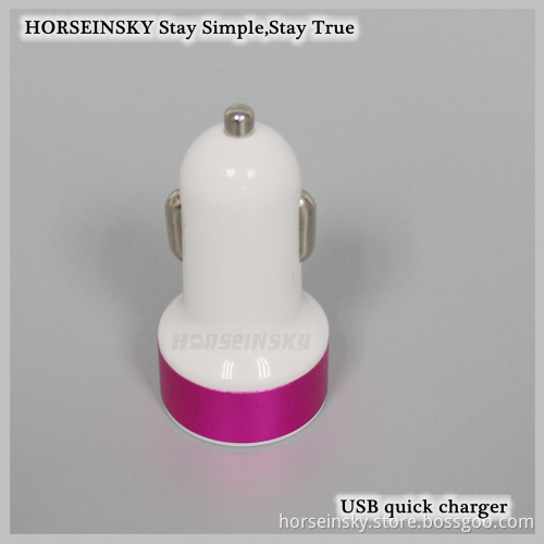 Wholesale Fast Charging Portable 2.1A Dual Car Charger for Samsung
